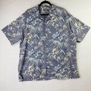 Daniel Cremieux Floral Hawaiian Shirt Mens XL Tropical Button Up Short Sleeve